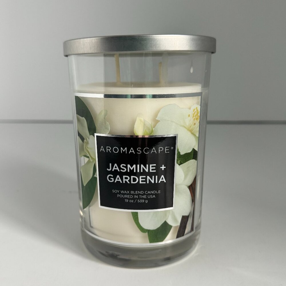 Chesapeake Bay AROMASCAPE 19 oz JASMINE + GARDENIA Double Wick TUMBLER Candle